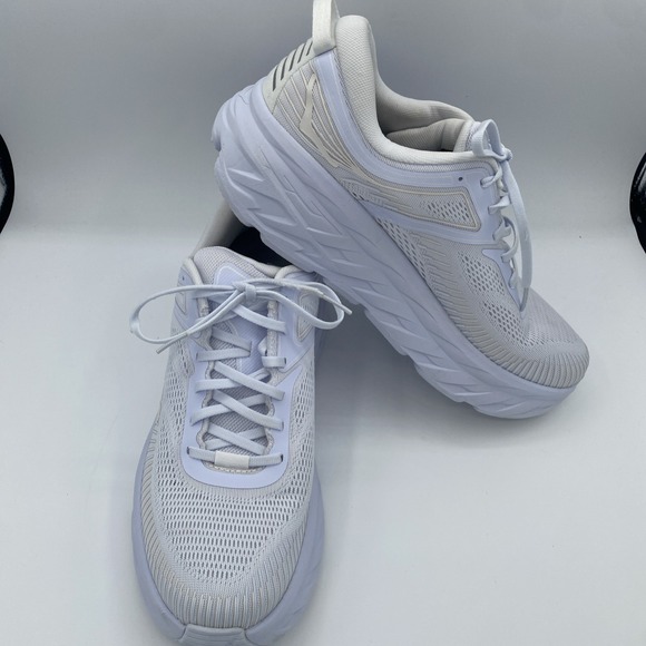 Hoka One One Other - Hoka One Men's 11 M Bondi 7 White Running Sneakers 1110518